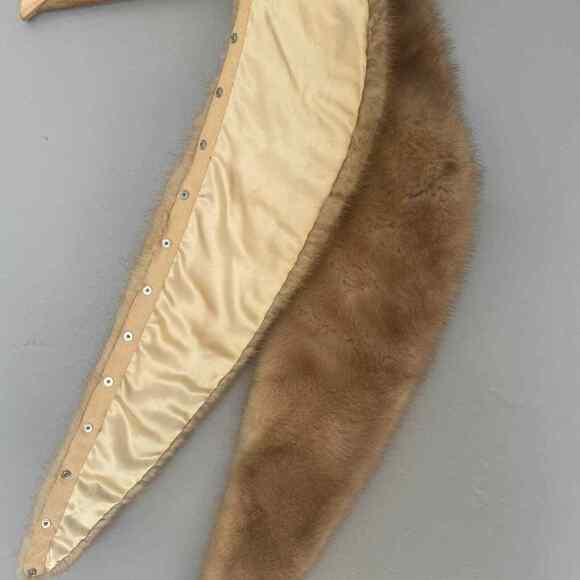 Vintage Cashmere Sweater with Mink Collar - Picture 6 of 7